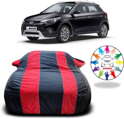NUMBOR ONE Car Cover For Hyundai i20 (With Mirror Pockets)(Red, Blue)