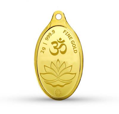 MMTC-PAMP India Pvt Ltd Goddess Lakshmi 24 (9999) K 2 g Yellow Gold Coin