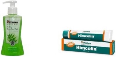 HIMALAYA HIMCOLIN GEL +NEEM FACE WASH(2 Items in the set)