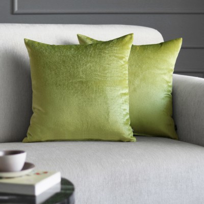 GMF Velvet Cushions & Pillows Cover(Pack of 2, 45.72 cm*45.72 cm, Green)