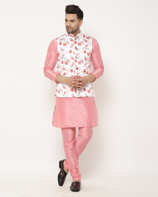 B BEN Men Kurta Pyjama Ethnic Jacket Set