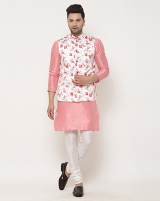 B BEN Men Kurta Pyjama Ethnic Jacket Set