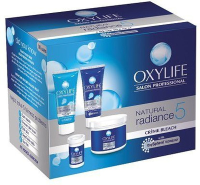 OXY LIFE Natural Radiance 5 Creme Bleach- With Active Oxygen 310gm(310 g)