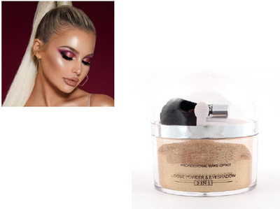 tanvi27 BEST ILLUMINATOR SHIMMERY SHINY GLOW FACE MAKEUP POWDERY HIGHLIGHTER FOR ALL TYPE SKIN TONE BEST Highlighter(GOLD)