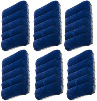 YOUNG STAR Air Stripes Travel Pillow Pack of 6(Blue)