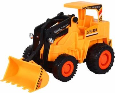 ANVIT Remote Control Battery Operated JCB Plastic Crane Truck Toy for Kids (Yellow)(Yellow, Black)