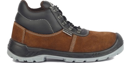 Blackburn Steel Toe Leather Safety Shoe(Brown, S1P, Size 11)
