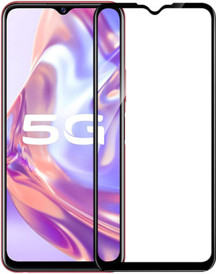 HUPSHY Edge To Edge Tempered Glass for Vivo Y31s(Pack of 1)