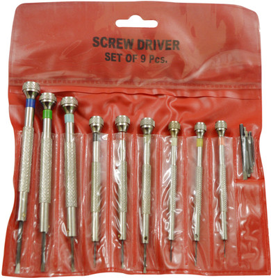 Scorpion Screw Driver (Set of 9) with Spare Blades Packed in Pouch Standard Screwdriver Set(Pack of 9)