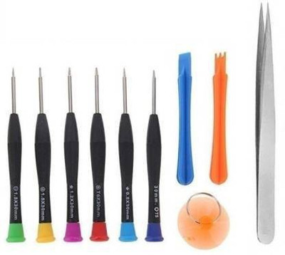 M MOD CON 9 in 1 Professional Mobile Repairing Tools for I_phone, Op_po, Sam_sung and Re_dmi Mobile With 1 Stainless Steel Non-magnetic Tweezers- Straight Precision Screwdriver Set. Precision Screwdriver Set(Pack of 10) M MOD CON 9 in 1 Professional Mobile Repairing Tools for I_phone, Op_po, Sam_sung and Re_dmi Mobile With 1 Stainless Steel Non-magnetic Tweezers- Straight Precision Screwdriver Set. Precision Screwdriver Set(Pack of 10)