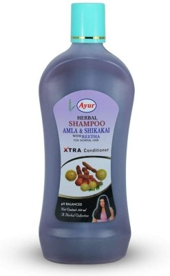 Ayur Herbal Extra Conditioner Shampoo Amla & Shikakai With Reetha(1000 ml)