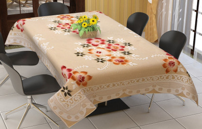 CRIMSON Printed 6 Seater Table Cover(Multicolor, Cotton)