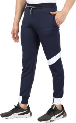 Le Maroco Solid Men Dark Blue Track Pants