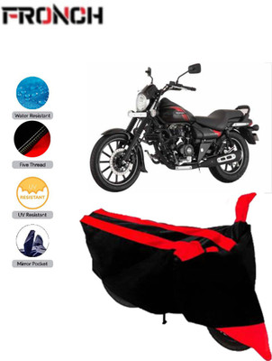 FRONCH Waterproof Two Wheeler Cover for Bajaj(Avenger 150 Street, Red, Black)