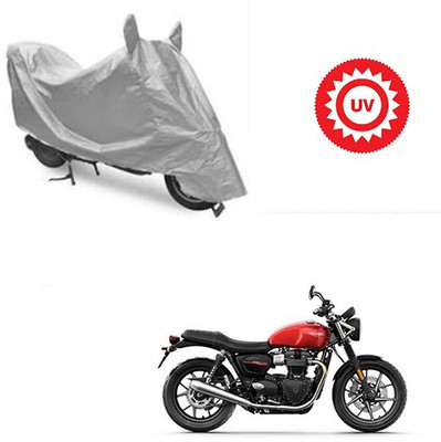 Atulit enterprises Two Wheeler Cover for Triumph(Twin spark, Silver)