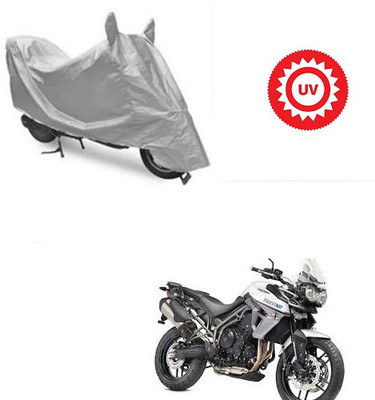 Atulit enterprises Two Wheeler Cover for Triumph(Tiger 800 XR, Silver)