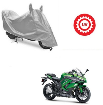 Atulit enterprises Waterproof Two Wheeler Cover for Kawasaki(Ninja 1000, Silver)