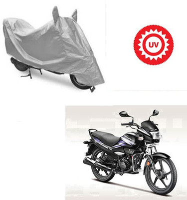 RPSENTTERPR Waterproof Two Wheeler Cover for Hero(Super Splendor, Silver)