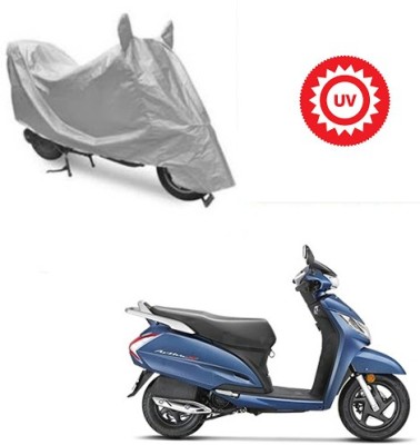 Feel heaven Waterproof Two Wheeler Cover for Honda(Activa 125, Silver)