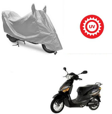 Feel heaven Waterproof Two Wheeler Cover for Hero(Electric Zippy, Silver)
