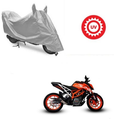 Atulit enterprises Waterproof Two Wheeler Cover for KTM(Duke 390, Silver)