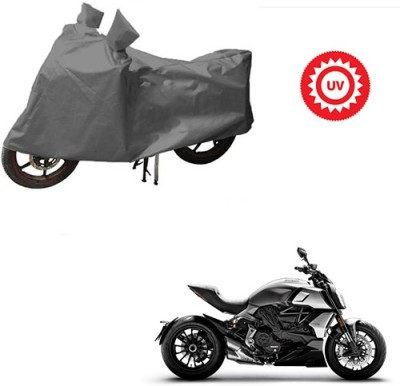 Atulit enterprises Waterproof Two Wheeler Cover for Ducati(Diavel, Grey)