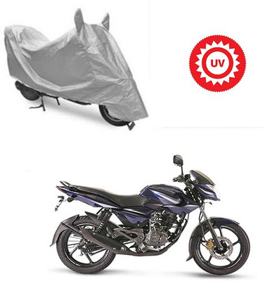 Atulit enterprises Two Wheeler Cover for Bajaj(Pulsar 135 LS DTS-i, Silver)