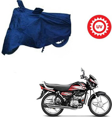 Feel heaven Waterproof Two Wheeler Cover for Hero(HF Deluxe, Blue)