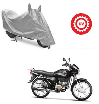 Atulit enterprises Two Wheeler Cover for Hero(Splendor Plus, Silver)