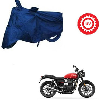 RPSENTTERPR Waterproof Two Wheeler Cover for Triumph(Twin spark, Blue)
