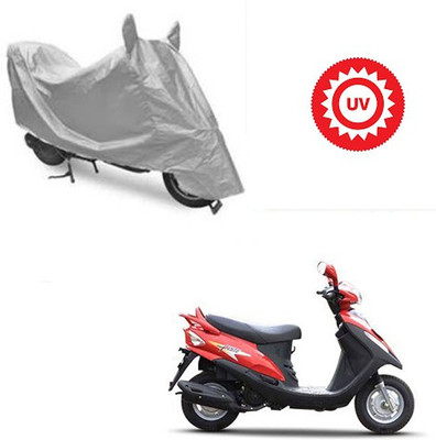 Atulit enterprises Waterproof Two Wheeler Cover for Mahindra(Flyte, Silver)