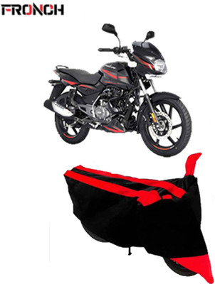 FRONCH Waterproof Two Wheeler Cover for Bajaj(Pulsar 180 DTS-i, Red, Black)