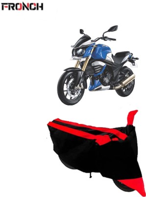 FRONCH Waterproof Two Wheeler Cover for Mahindra(MOJO XT 300, Red, Black)