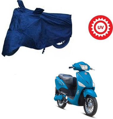 Feel heaven Waterproof Two Wheeler Cover for Hero(Electric Optima, Blue)