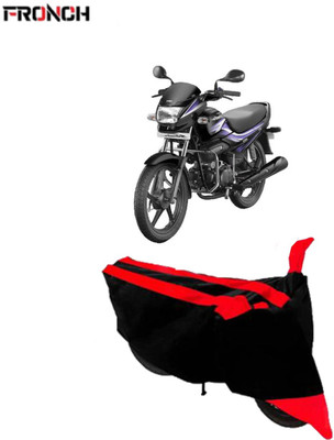 FRONCH Waterproof Two Wheeler Cover for Hero(Splendor Pro, Red, Black)