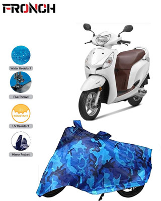 FRONCH Waterproof Two Wheeler Cover for Honda(Aviator, Blue)