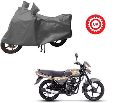 dashark Waterproof Two Wheeler Cover for Bajaj(CT100, Grey)