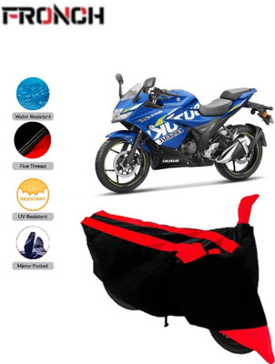 FRONCH Waterproof Two Wheeler Cover for Honda(CBR 250R, Red, Black)