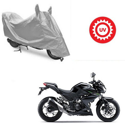 Atulit enterprises Two Wheeler Cover for Kawasaki(Z250, Silver)