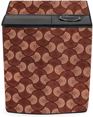 Nitasha Semi-Automatic Washing Machine  Cover(Width: 80 cm, maroon, beige)
