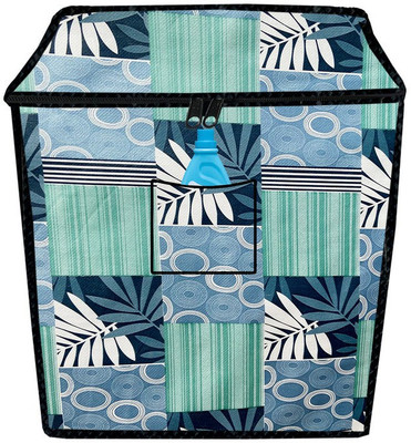 JM Homefurnishings Semi-Automatic Washing Machine  Cover(Width: 83 cm, Shadow Green, Vista)