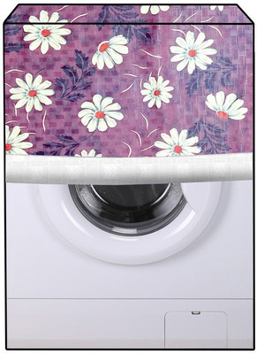 JM Homefurnishings Front Loading Washing Machine  Cover(Width: 74 cm, White, Multi)