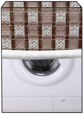 JM Homefurnishings Front Loading Washing Machine  Cover(Width: 73 cm, Brown Derby, Opium)