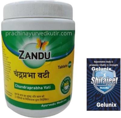 gelunix SHILAJIT AND ZANDU CHANDRAPRABHA VATI(Pack of 2)