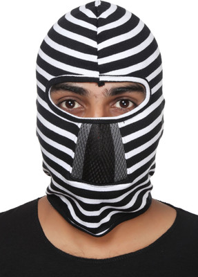 IM UNIQUE Black, White Bike Face Mask for Men & Women(Size: Free,  Balaclava)