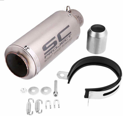 acube mart Universal For Bike Universal For Bike Slip-on Exhaust System(Stainless Steel)