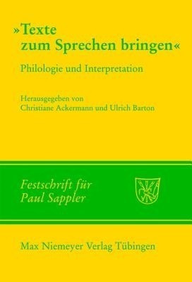 Texte Zum Sprechen Bringen(German, Hardcover, unknown)