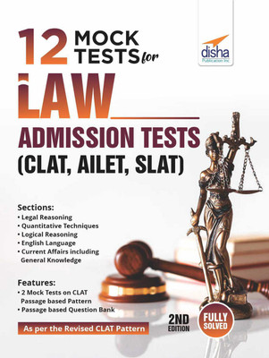 12 Mock Tests for Law Admission Tests - CLAT, AILET, SLAT(Paperback, Disha Experts)