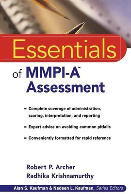 Essentials of MMPI-A Assessment(English, Paperback, Archer Robert P.)