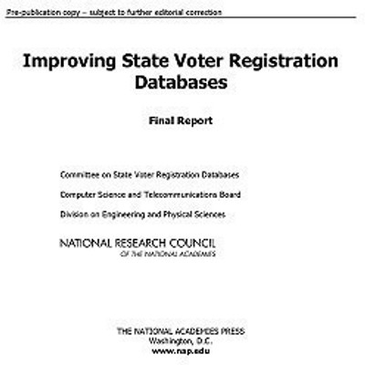 Improving State Voter Registration Databases(English, Paperback, National Research Council)